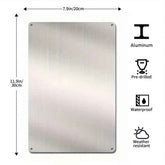 Retro Metal Decoration Plate for Home Garage Use
