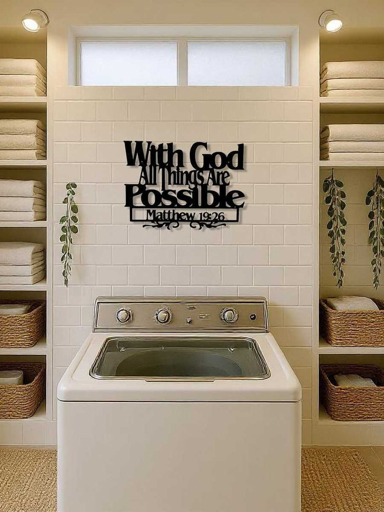 Religious quote wall decor &