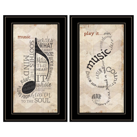 Framed Farmhouse Style Music Art by MLNshops Default