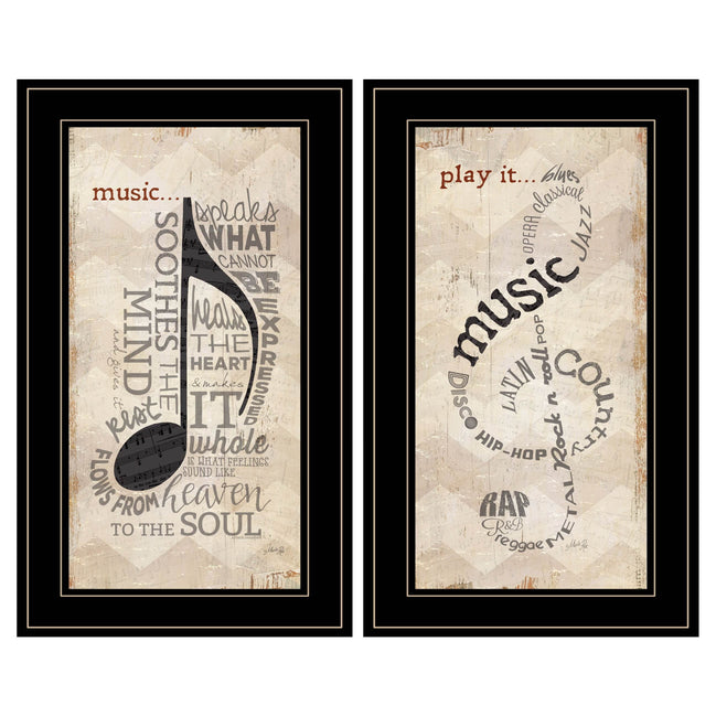 Framed Farmhouse Style Music Art by MLNshops Default