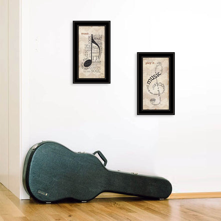 Framed Farmhouse Style Music Art by MLNshops