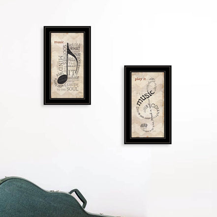 Framed Farmhouse Style Music Art by MLNshops