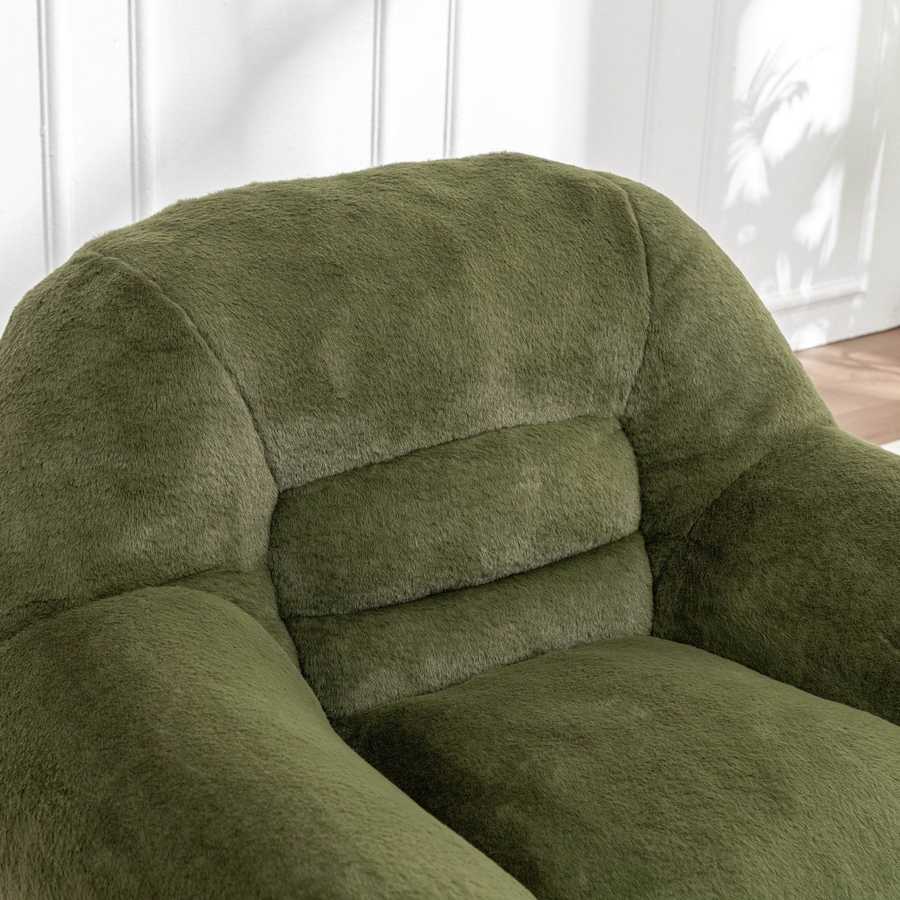 MLNshops Faux Fur Bean Bag Chair for Cozy Comfort