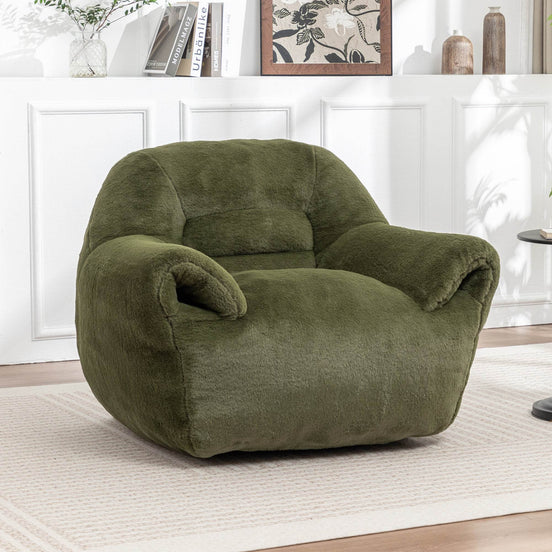 MLNshops Faux Fur Bean Bag Chair for Cozy Comfort