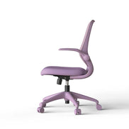 Purple office chair on a white background
