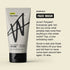 Bright yellow promotional graphic for natural face wash without artificial dyes