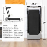 Foldable treadmill with LED display for home use