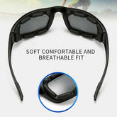 Black sunglasses with text &