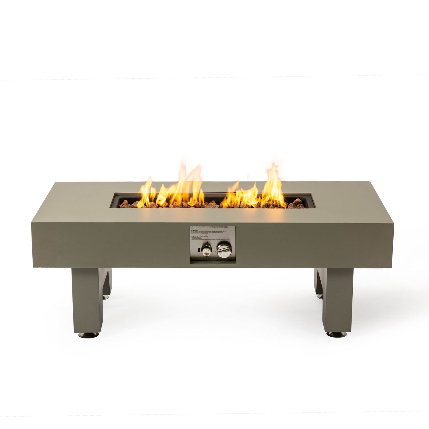 MLNshops 42 Inch Iron Fire Pit Table for Outdoor Heating