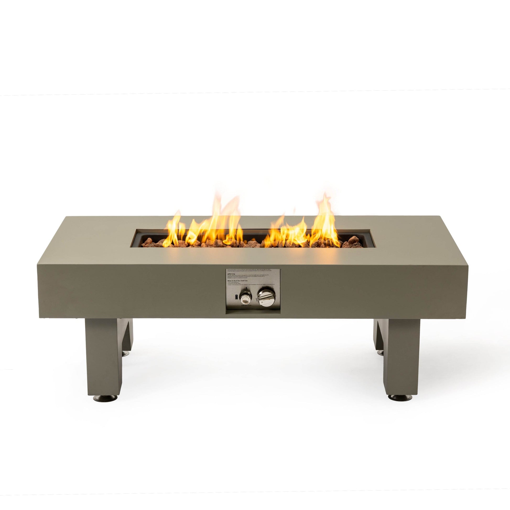 MLNshops 42 Inch Iron Fire Pit Table for Outdoor Heating