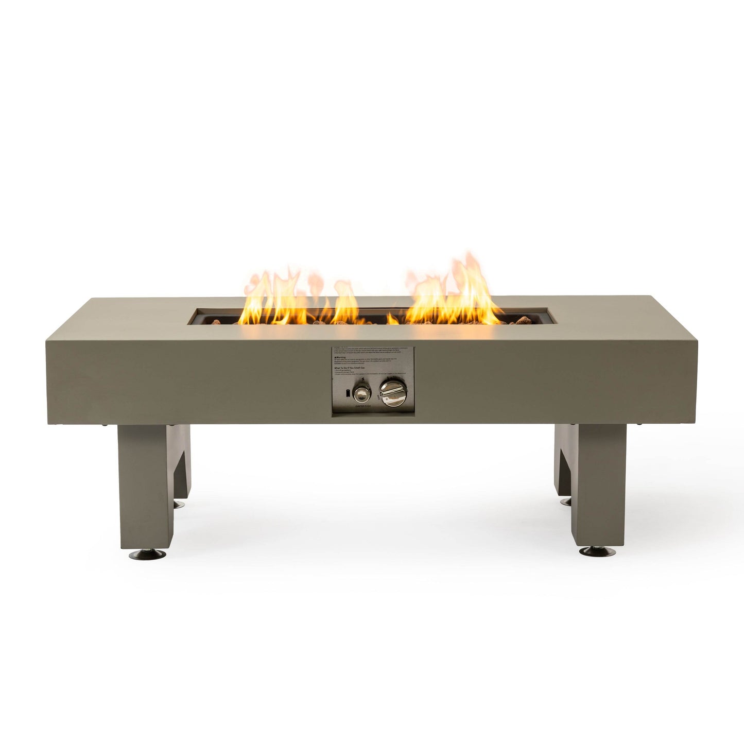 MLNshops 42 Inch Iron Fire Pit Table for Outdoor Heating
