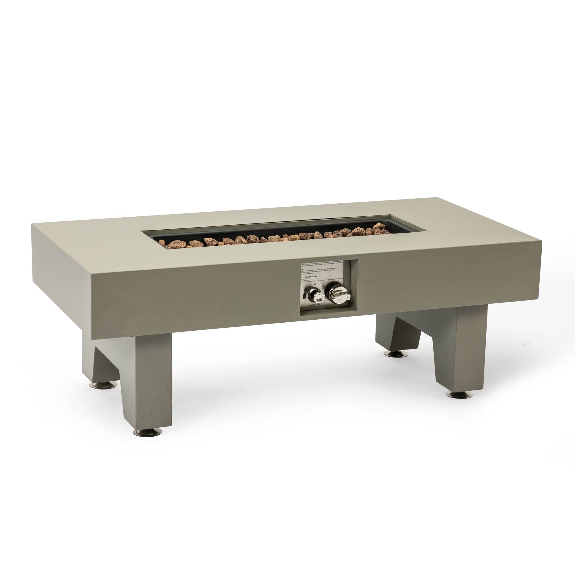 MLNshops 42 Inch Iron Fire Pit Table for Outdoor Heating