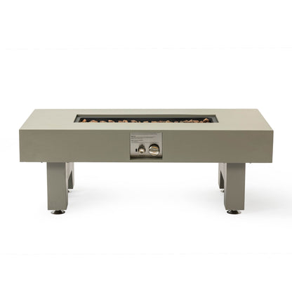 MLNshops 42 Inch Iron Fire Pit Table for Outdoor Heating