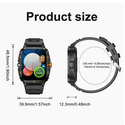 mlnshops full screen touch sports smartwatch - Bluetooth