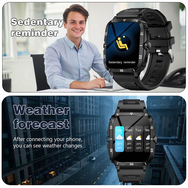 mlnshops full screen touch sports smartwatch - Bluetooth