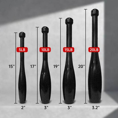 mlnshops 5LB steel club for strength training Hammer Bell