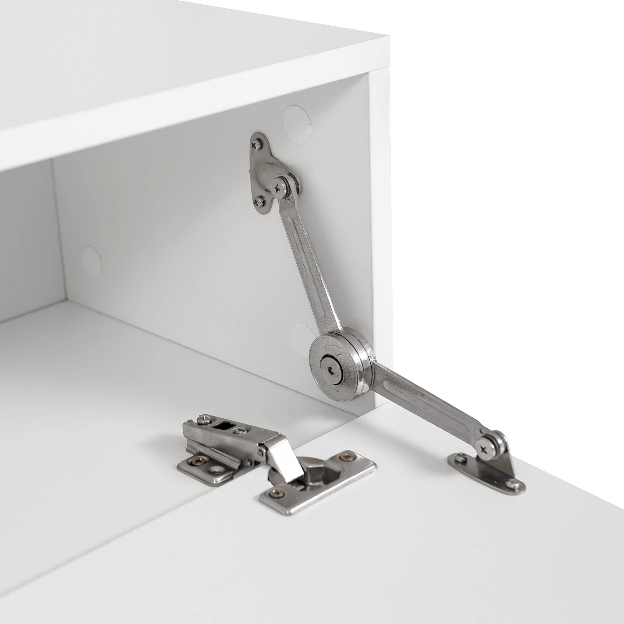 MLNshops Floating TV Stand with LED Lights - Modern Wall Shelf