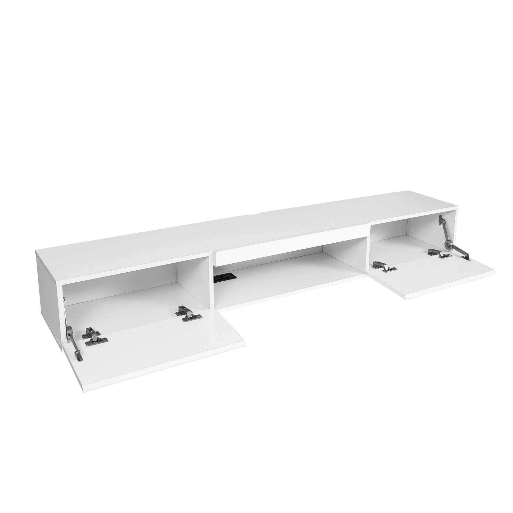 MLNshops Floating TV Stand with LED Lights - Modern Wall Shelf