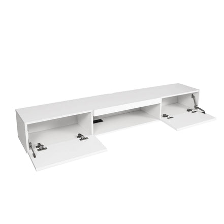 MLNshops Floating TV Stand with LED Lights - Modern Wall Shelf