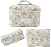 mlnshops Floral Cosmetic Bags Set - Makeup Organizer