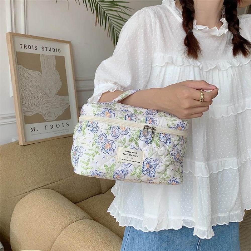 mlnshops Floral Cosmetic Bags Set - Makeup Organizer