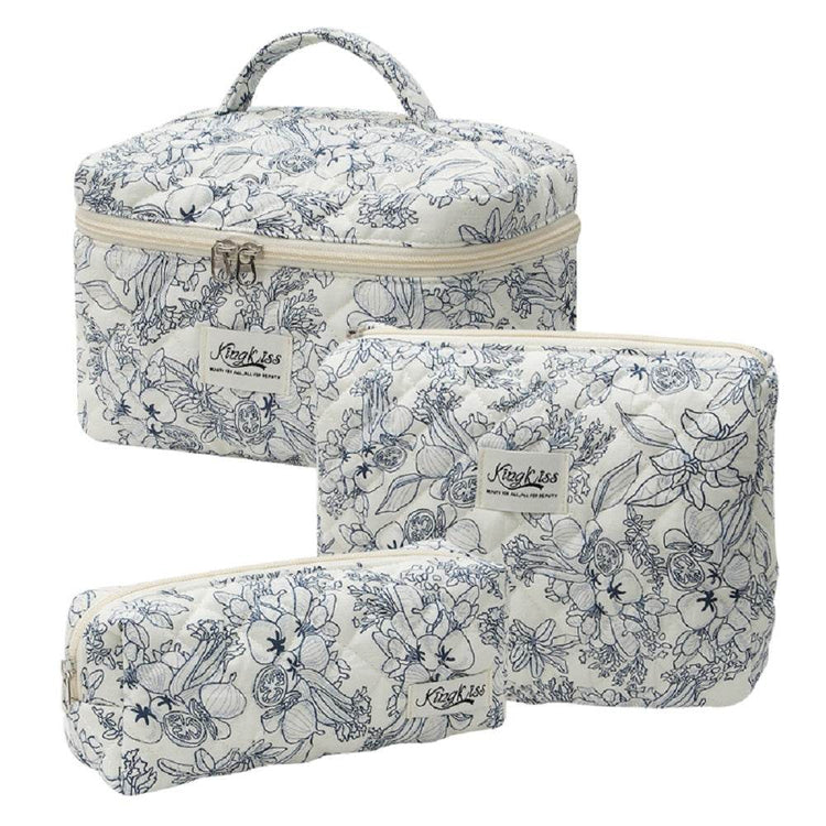 MLNshops Floral Makeup Bag Set - Stylish & Functional