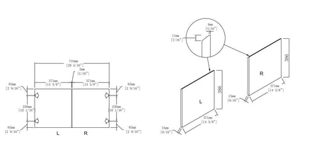 MLNshops Replacement Vanity Cabinet Door 30 Inch Panel