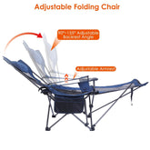 mlnshops Foldable Camping Chair Heavy Duty with Cup Holder