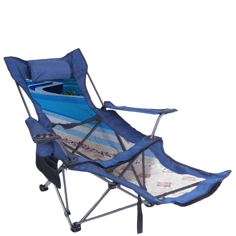 mlnshops Foldable Camping Chair Heavy Duty with Cup Holder Default Title