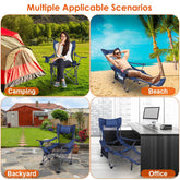 mlnshops Foldable Camping Chair Heavy Duty with Cup Holder