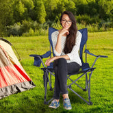mlnshops Foldable Camping Chair Heavy Duty with Cup Holder