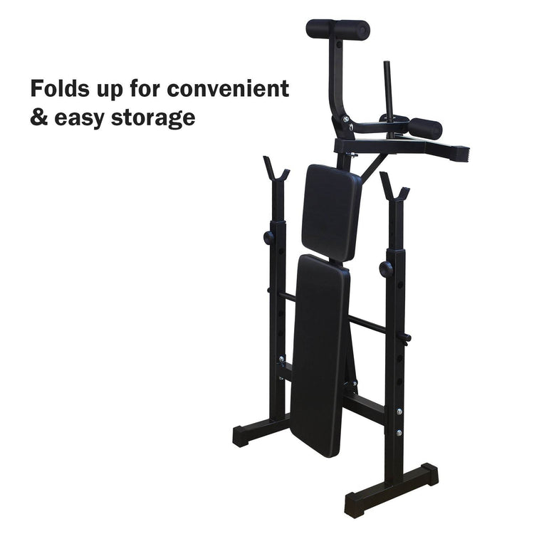 MLNshops Adjustable Home Gym Bench Press with Leg Workout