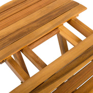Foldable Outdoor Acacia Wood Side Table