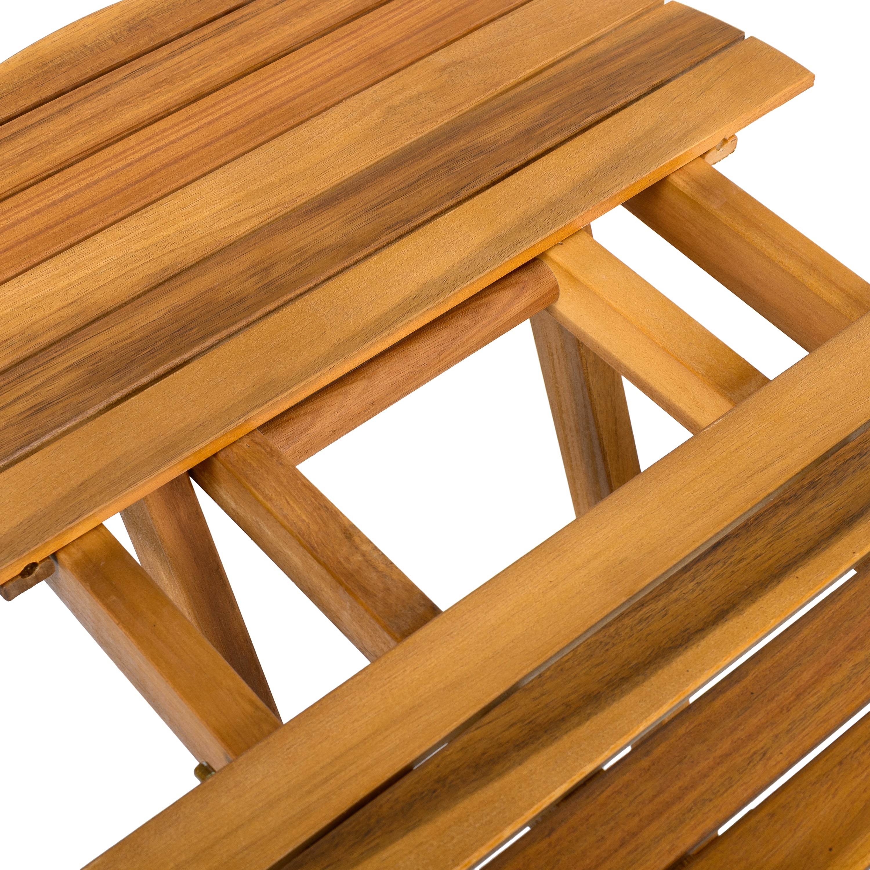 Foldable Outdoor Acacia Wood Side Table