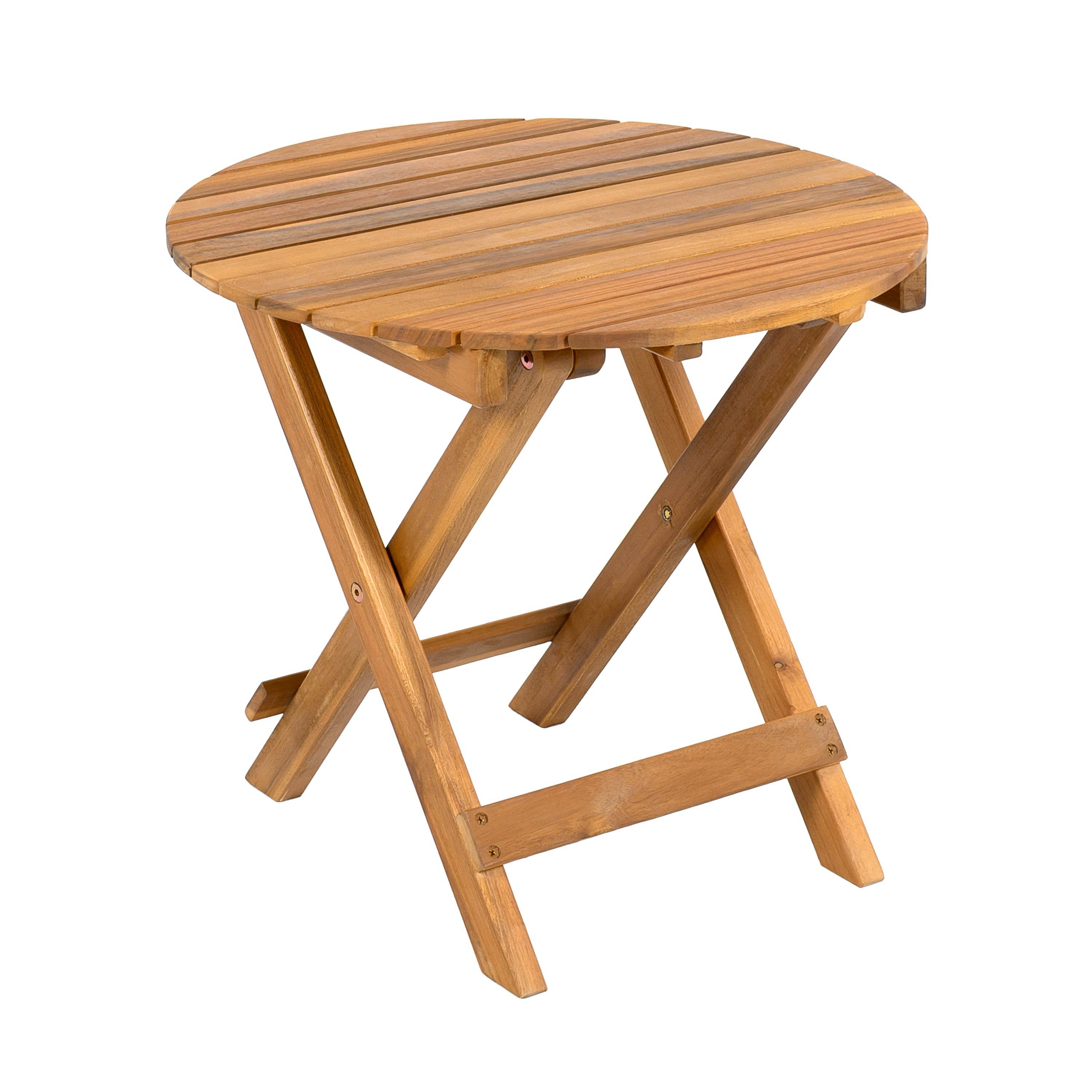Foldable Outdoor Acacia Wood Side Table