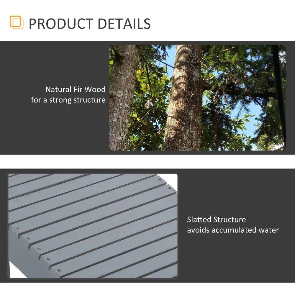 MLNshops Folding Adirondack Chair Set for Relaxation - MLNshops