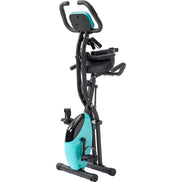 MLNshops Folding Exercise Bike for Home with Backrest