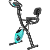 MLNshops Folding Exercise Bike for Home with Backrest