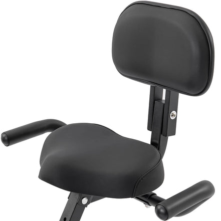 MLNshops Folding Exercise Bike for Home with Backrest
