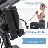 MLNshops Folding Exercise Bike for Home with Backrest