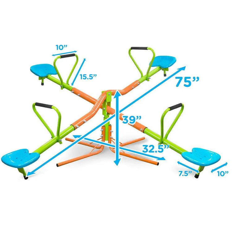 MLNshops Four Seats Playground Seesaw for Kids