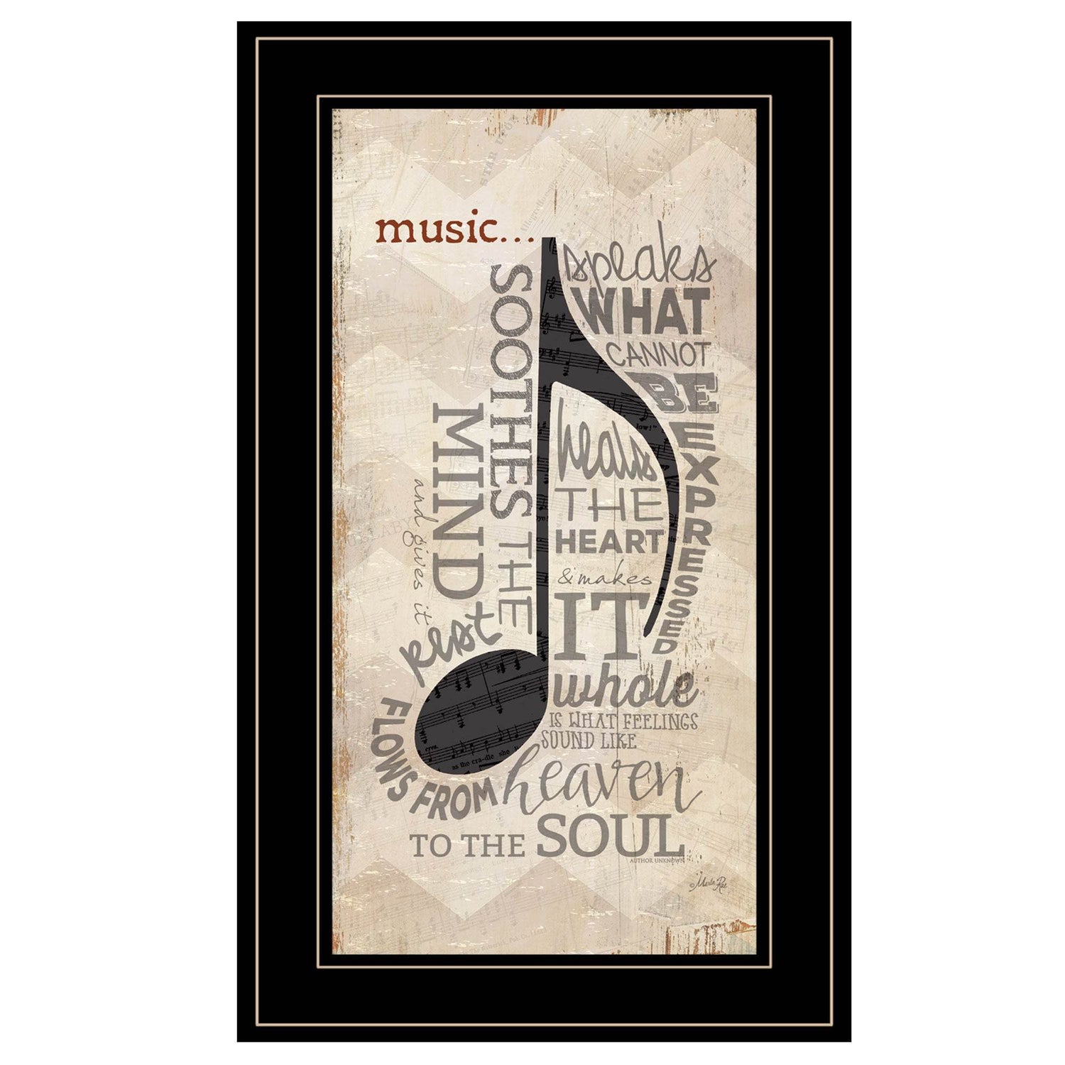 MLNshops Framed Music Art Print for Home Decor Default