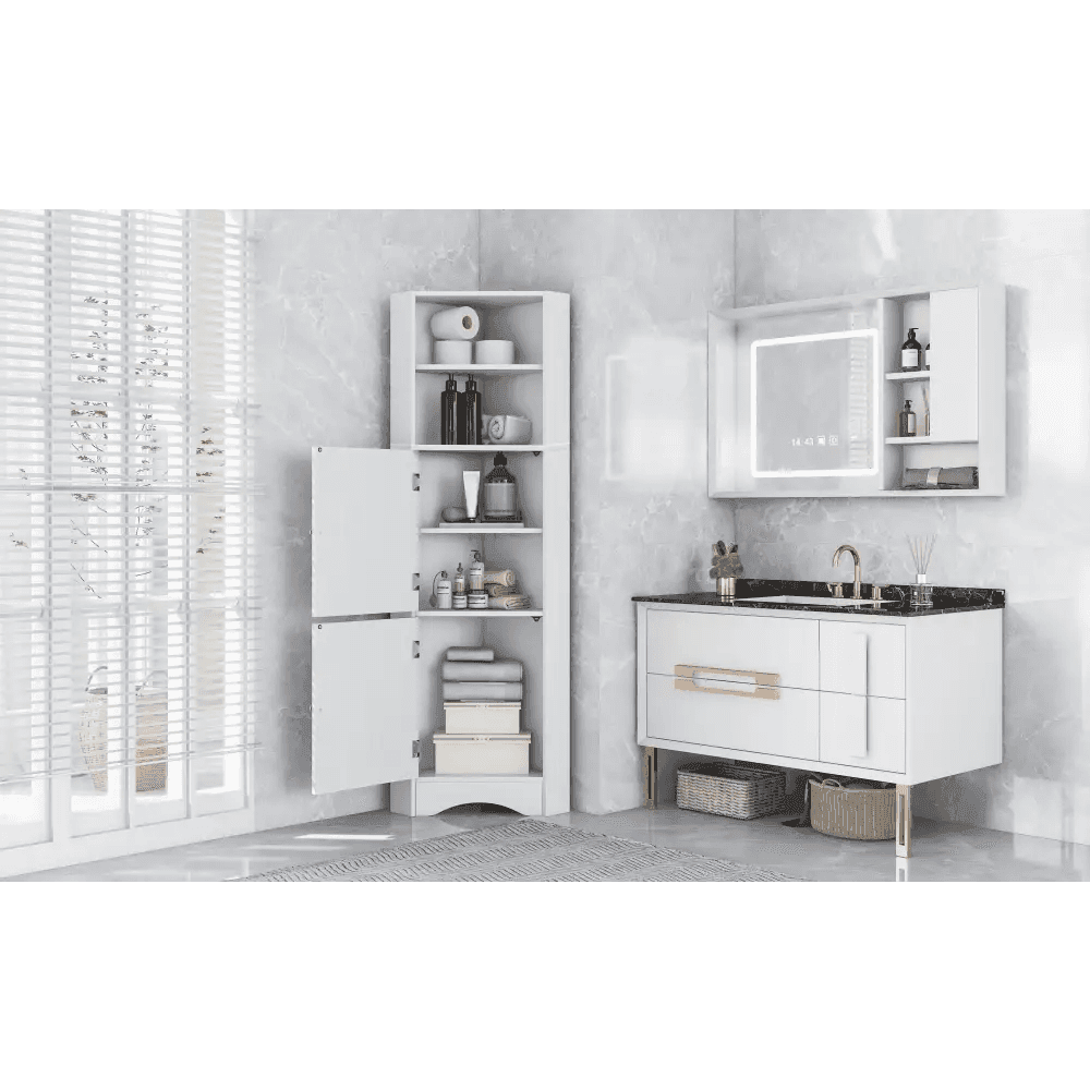 MLNshops Freestanding Bathroom Cabinet - Corner Storage Default Title