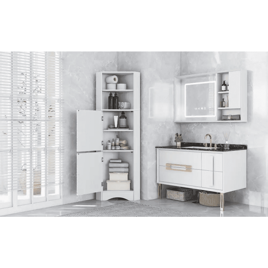MLNshops Freestanding Bathroom Cabinet - Corner Storage Default Title