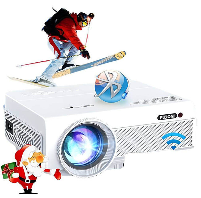 MLNshops 1080P WiFi Bluetooth Projector for Home Use Default Title