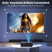 mlnshops WiFi Bluetooth Projector 4K Support Home Theater