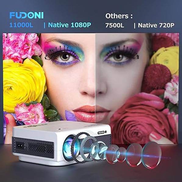 MLNshops Wireless Movie Projector for Home Entertainment