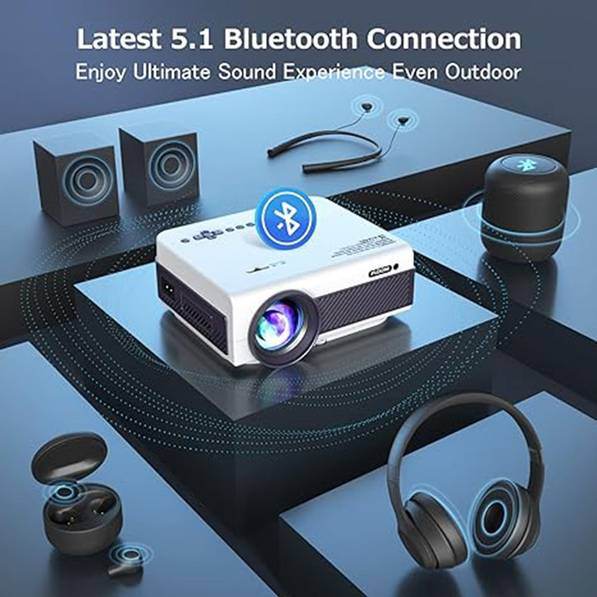 MLNshops Wireless Movie Projector for Home Entertainment