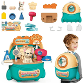 mlnshops Kids Pet Doctor Play Set Grooming Toys