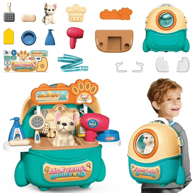 mlnshops Kids Pet Doctor Play Set Grooming Toys